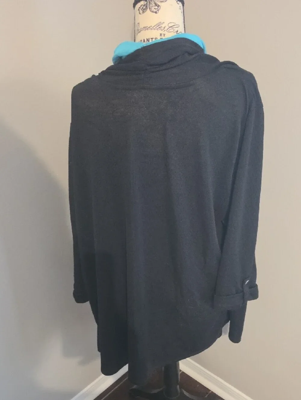 Women's White Stag Turquoise Infinity Scarf, Cardigan, Shell Plus Size 4X